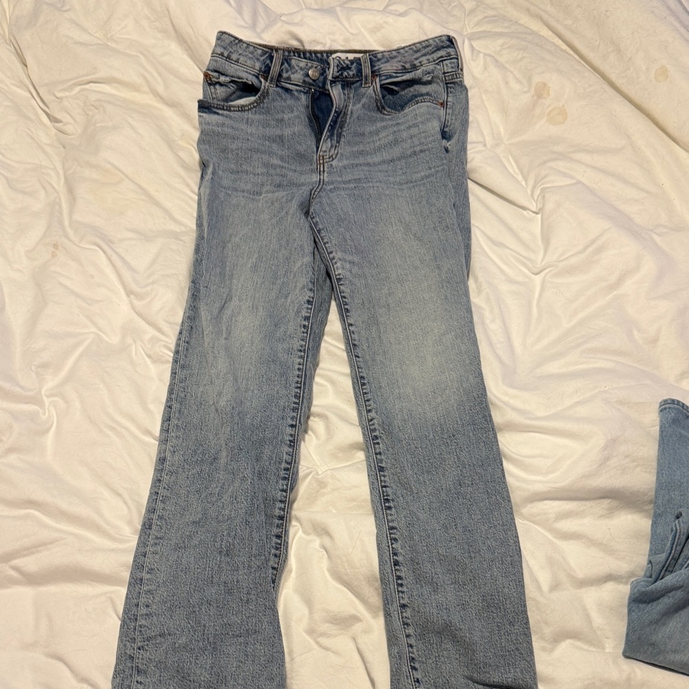Stylish Blue Straight Leg Women's Jeans
